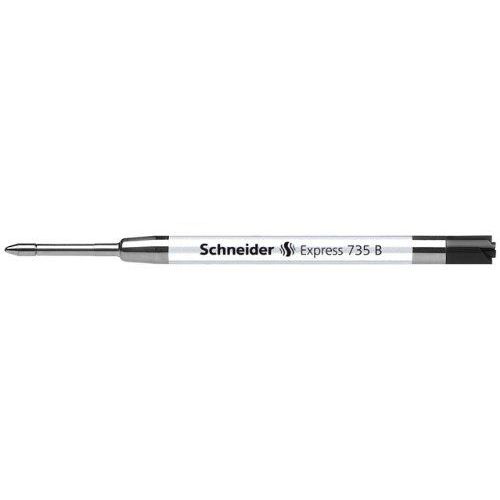 Schneider Express 735 B Recharge Internationale Grande Capacité Pour Stylo Bille Noir/Permanent/Iso 12757-2 G2 Lot De 10