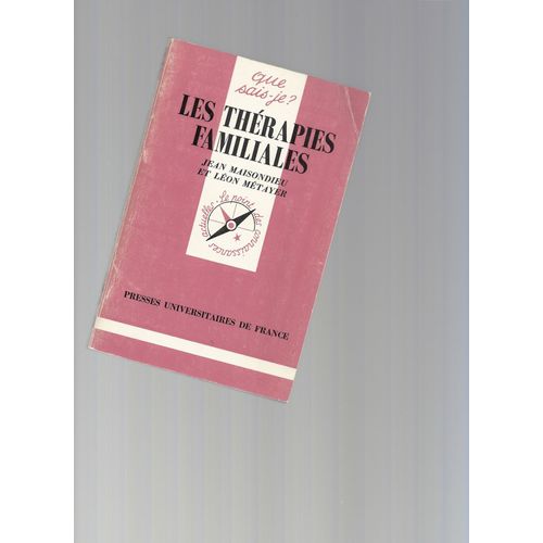 Les Thérapies Familiales