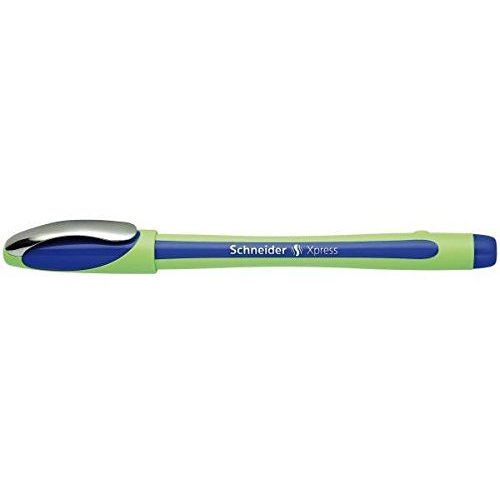 Schneider Lot De 10 Feutres À Pointe Fine Fineliner Xpress 0,8 Mm (Bleu)