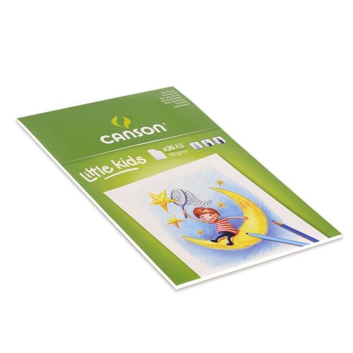 Canson Kids Bloc Papier À Dessin 30 Feuilles 90g A3 29,7 X 42 Cm Blanc