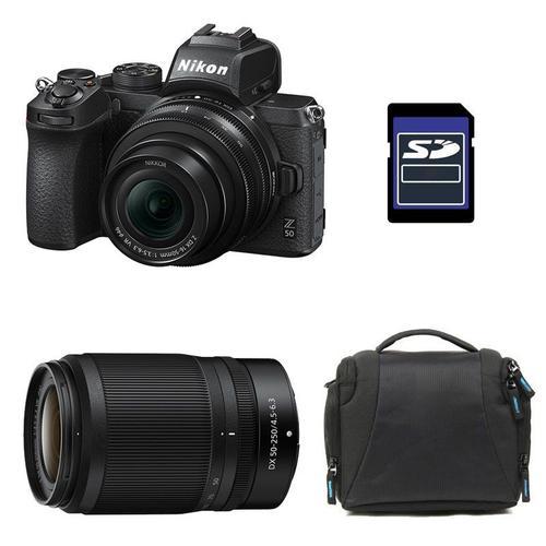 NIKON Z50 + Z 16-50 + Z 50-250 Garanti 3 ans + Sac + Carte SD 8 Go