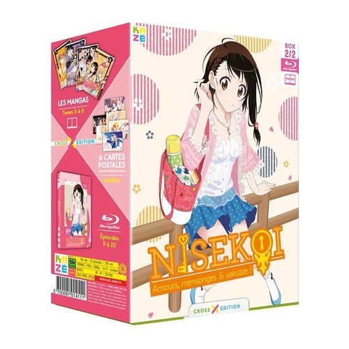 Nisekoi : Amours, Mensonges & Yakuzas ! - Saison 1, Box 2/2 - Cross Edition Blu-Ray + Manga