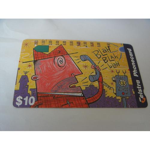 Carte Téléphone - Australie - 1995 - Blah Blah Blah - 10 $
