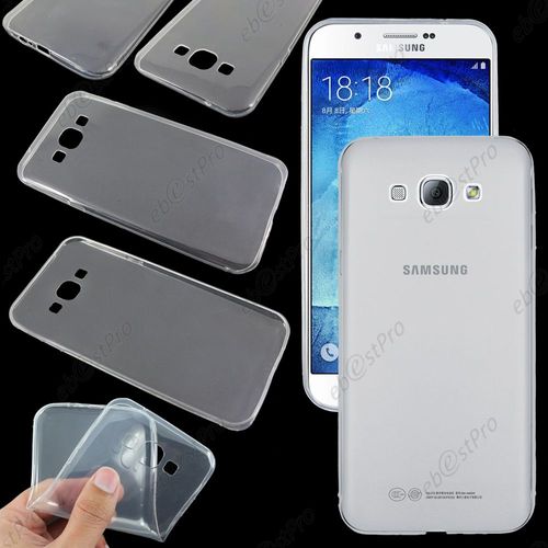 Ebeststar ® Housse Etui Coque Silicone Gel Tpu Souple Ultra Fine 0,5mm Pour Samsung Galaxy A8 Sm-A800f, Couleur Transparent + Film Protection D'écran