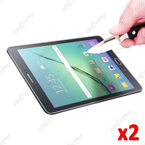 Ebeststar ® Pour Samsung Galaxy Tab S2 9.7 Sm-T810, Sm-T815 Lot X2 Verre Trempé Protecteur Anti Casse, Anti-Rayure, Anti Choc Vitre Protection