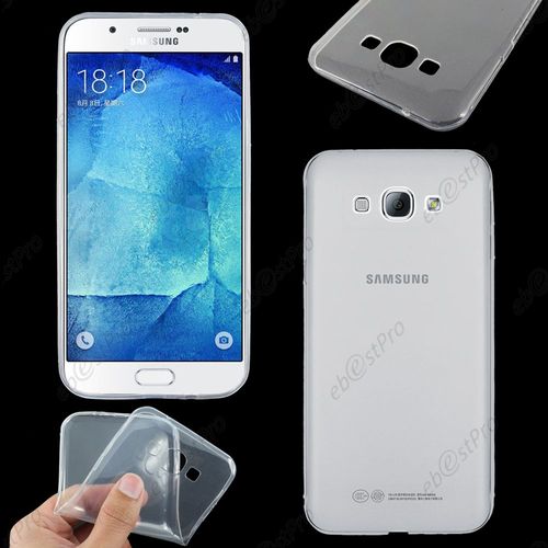 Ebeststar ® Pour Samsung Galaxy A8 Sm-A800f Coque Silicone Gel Ultra Fine Housse Etui Souple, Couleur Transparent + Film Protection D'écran