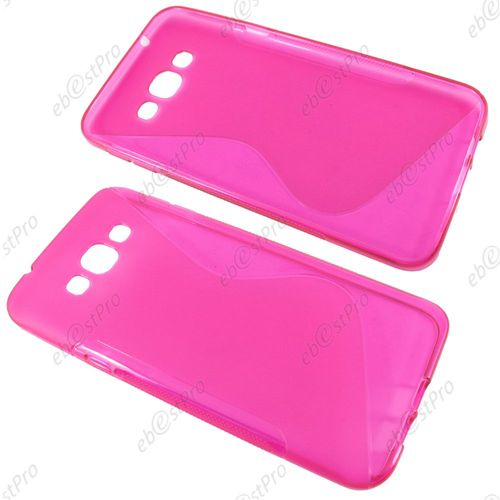 Ebeststar ® Etui Housse Coque S-Line Silicone Protection En Gel Pour Samsung Galaxy A8 Sm-A800f, Couleur Rose + Film Protection D'écran