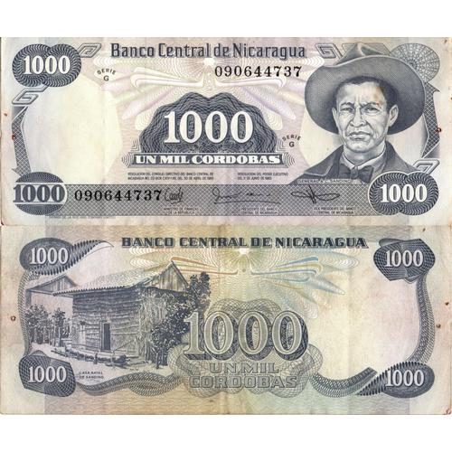 Nicaragua / 1.000 Cordobas / 1985 / P-145(A) / Vf