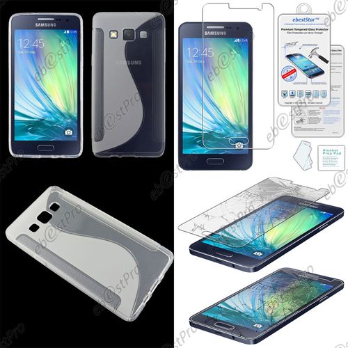 Ebeststar ® Etui Housse Coque S-Line Silicone Protection En Gel Pour Samsung Galaxy A5 Sm-A500f, Couleur Transparent + 1 Film Verre Trempé