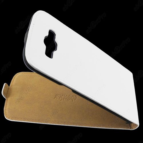 Ebeststar ® Pour Samsung Galaxy A8 Sm-A800f Etui En Pu Cuir Clapet Ultra Fine Housse Coque, Couleur Blanc + Film Protection D'écran