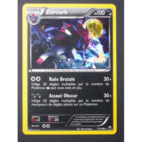 Explorateurs Obscurs - Zoroark Holo Mosaïque - 71/108