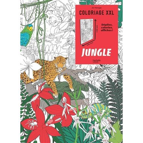 Poster à colorier Jungle