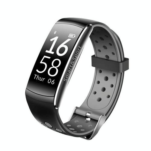 Montre Sportive Étanche Ip68 Suivi Santé Gps Pour Android Ios Noir Yonis