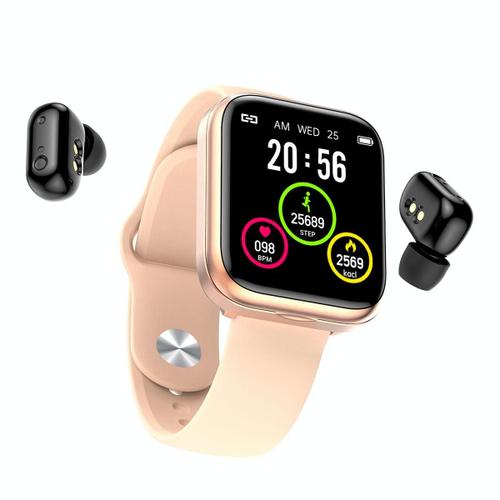 Montre Connectée Bluetooth Appels Et Santé Écran Hd Suivi Sommeil Cardiaque Or Rose Yonis