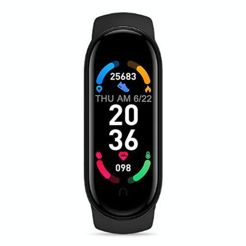 Bracelet Connecté Sportif: Suivi Cardiaque Sommeil Rappel Sédentarité Charge Magnétique Noir Yonis
