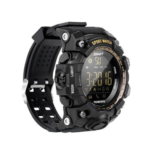 Montre Sportive Étanche Ip67 Avec Suivi Cardiaque Et Notification Sms Noir Yonis