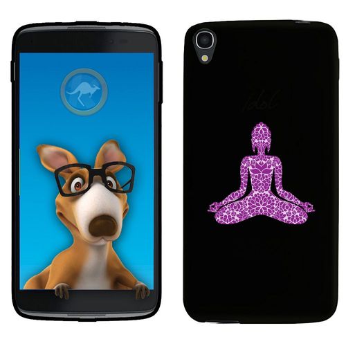 Coque Souple En Gel Pour Alcatel Idol 3 5,5 Avec Impression Motifs Bouddha Mauve