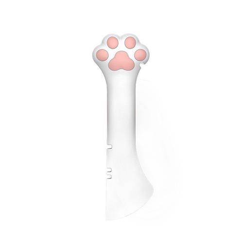 Ouvre-Bocal Pour Chat, Design Patte De Chat, CuillèRe Multifonction En Conserve Pour Animaux De Compagnie, Fournitures De BoîTes De Nourriture Pour Animaux De Compagnie, Blanc