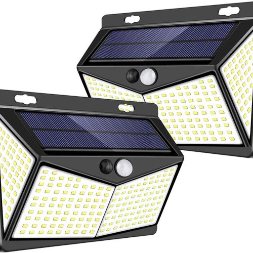 Lampes Solaires Avec Détecteur De Mouvement - Éclairage De Sécurité Sans Fil - Lot De 2 Goodnice