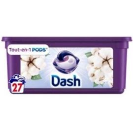 Lessive Capsules Tout en1 Pods Dash & Lenor Coton x27