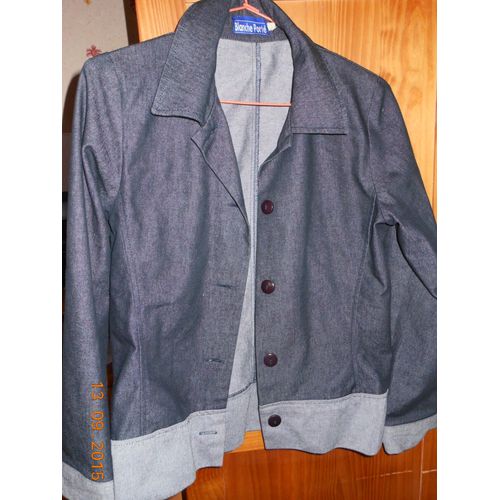 Blouson En Jean Blanche Porte