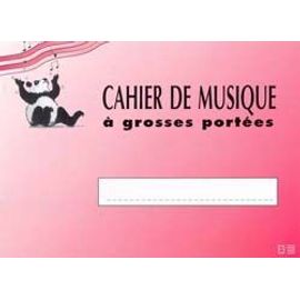 Cahier De Musique Pour Enfant 3 Grosses Portées
