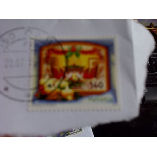 Beau Timbre De Noel Suisse, 140 Cts, 2015
