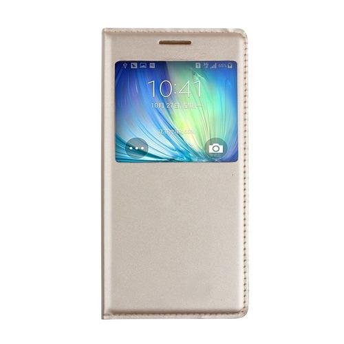 Étui Coque Samsung Galaxy J5 Or Gold Housse Etui À Rabat View Design Fivediscount