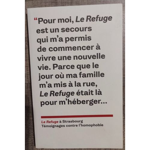 Le Refuge À Strasbourg Témoignages Contre L'homophobie