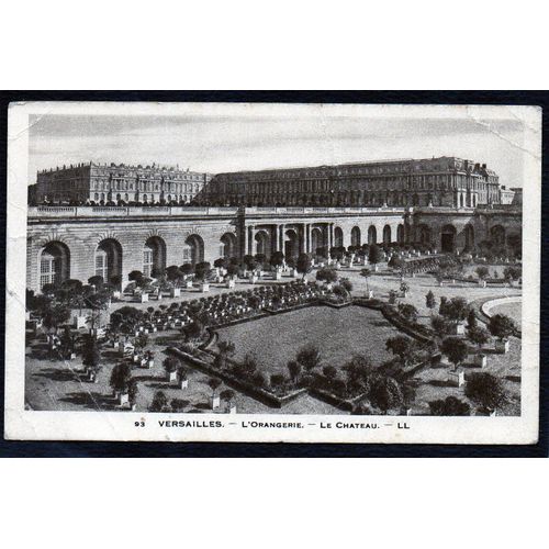 Carte Postale Ancienne, France, Yvelines ( 78 ), Versailles, L'orangerie, Le Château