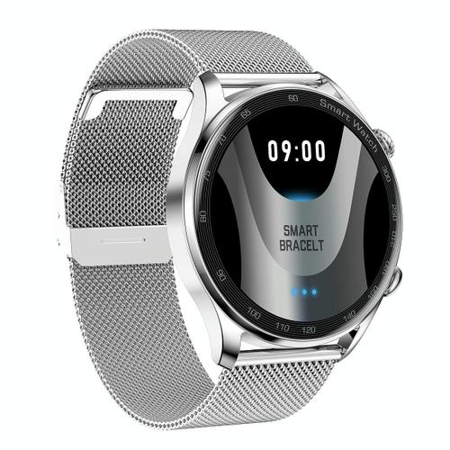 Montre Connectée Femme Or Élégante Ip67 Bluetooth Appels Oxygène Sang Musique Argent Yonis