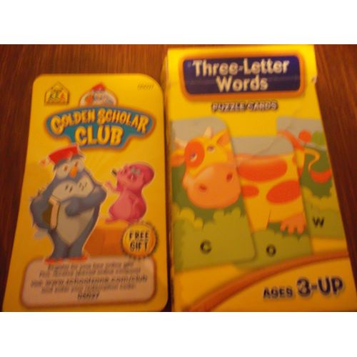 Three-Letter Words Puzzle Cards