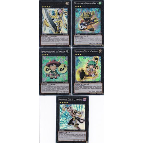5 Cartes Yu-Gi-Oh - 1 Ultra + 4 Super Rare - Numero 39 Utopie + Muzuehythm + Temtempo + Melomelody + Maestroke - Ys12 - 1er Edition -