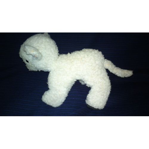 Mouton Boulgom Yeux Noirs Et Fleur Rose Vintage
