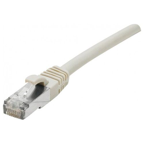 exertis Connect - Cordon de raccordement - RJ-45 (M) pour RJ-45 (M) - 1 m - S/FTP - CAT 6 - IEEE 802.3bz - sans halogène, sans crochet - gris