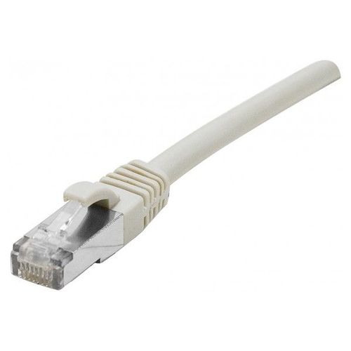 deXlan - Cordon de raccordement - RJ-45 (M) pour RJ-45 (M) - 40 m - SFTP - CAT 6a - démarré, sans halogène, sans crochet - gris