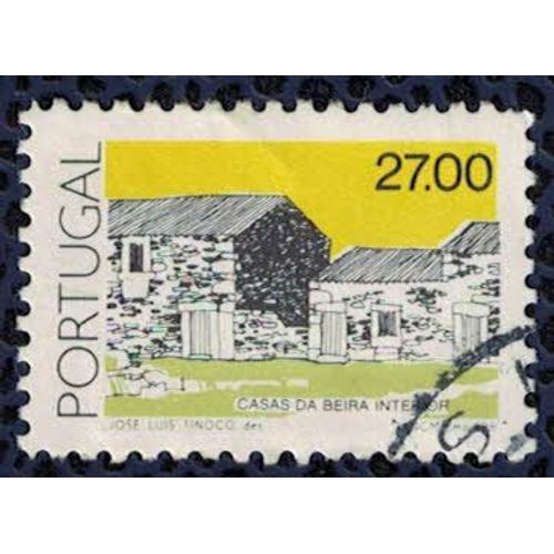 Portugal Oblitération Ronde Used Stamp Maisons Traditionnelles Casas Da Beira Interior 1988