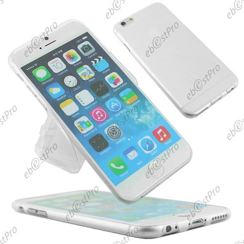 Ebeststar ® Housse Coque Protection Silicone Gel Ultra Fine 0,5mm Etui Souple Pour Apple Iphone 6s Écran 4,7", Couleur Transparent + 1 Film Verre Trempé