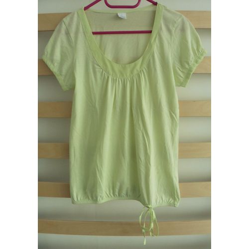 T-Shirt Vert Anis. Camaïeu. Taille 38