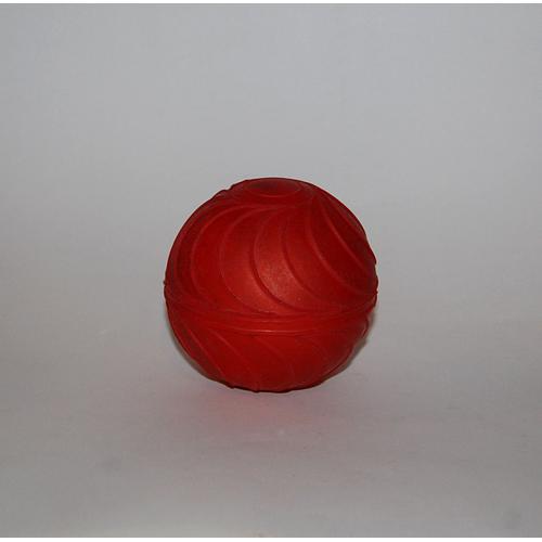 Balle Rouge Orange Plastique Mou 1950