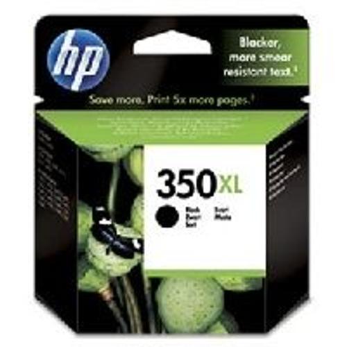 HP 350XL - cartouches d'encre - 1 x noir - 1000 pages  - blister avec alarme de RF