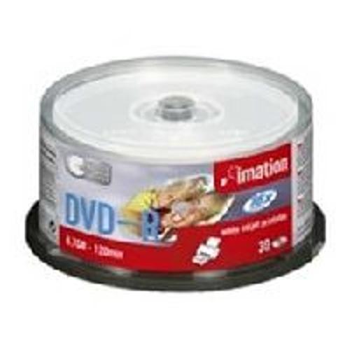 Imation Printable - 30 x DVD-R - 4.7 Go 16x - blanc - surface imprimable par jet d'encre - spindle