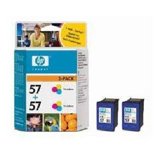 HP 57 Twin Pack Cartouche d impression 2 x couleur cyan magenta jaune Consommable
