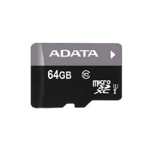 ADATA Premier - Carte mémoire flash (adaptateur microSDXC vers SD inclus(e)) - 64 Go - UHS Class 1 / Class10 - microSDXC UHS-I