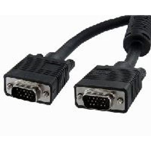 StarTech.com Coax High Resolution VGA Monitor Cable - Cable VGA - HD-15 (M) - HD-15 (M) - 25 m - moldeado - noir MXTMMHQ25M