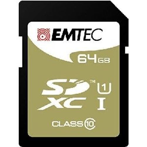 EMTEC Jumbo Ultra - Carte mémoire flash - 64 Go - Class 10 - SDXC