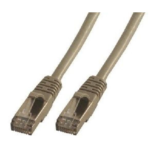 MCL Samar - Cordon de raccordement - RJ-45 (M) pour RJ-45 (M) - 5 m - paire torsadée écrantée (F/UTP) - CAT 6a - gris
