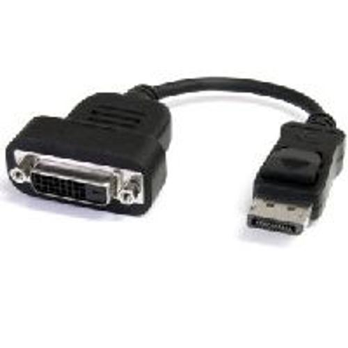 StarTech.com DisplayPort to DVI Active Adapter - Adaptateur DVI - enlace doble - DisplayPort (M) - DVI-D (H) - 20 cm ( DisplayPort 1.1a ) - noir