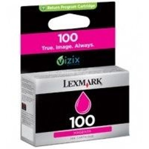 Lexmark Cartridge No. 100 - Magenta - originale - Emballage coque avec alarme sonore / électromagnétique - cartouche d'encre LRP - pour Lexmark Prevail Pro704, Value Ink Prevail Pro709, Value Ink...