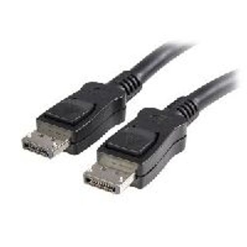 StarTech.com DisplayPort Cable with Latches - Cable d'audio / vídeo - DisplayPort (M) - DisplayPort (M) - 5 m - enganchado - noir